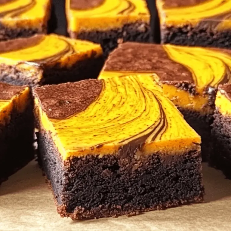 Pumpkin Swirl Brownies