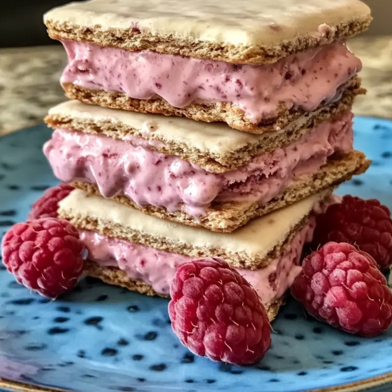 Raspberry Ice Cream Sandwiches