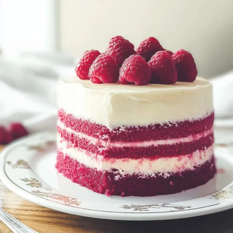 Raspberry Layer Cake - Savory Splash