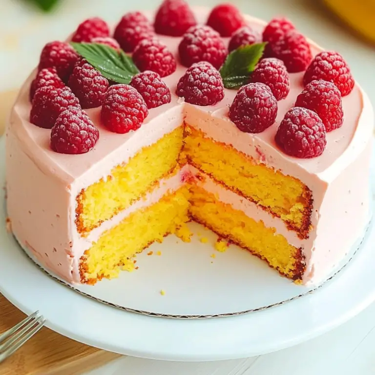 Raspberry Mango Cake