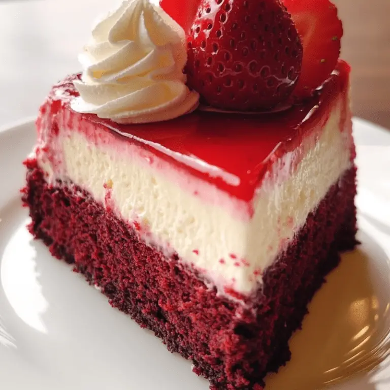 Red Velvet Strawberry Cheesecake