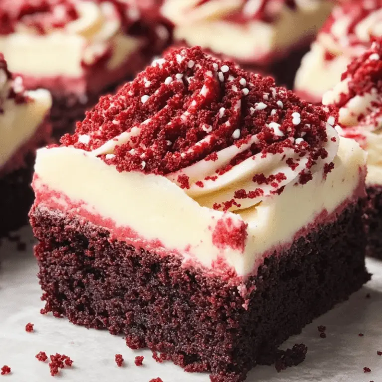 Red Velvet Swirl Brownies