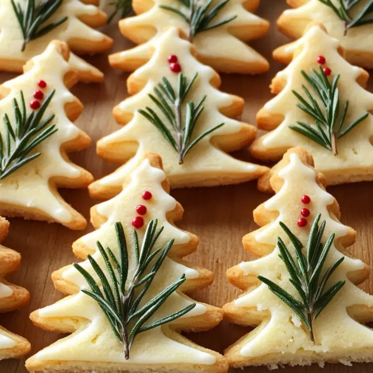 Rosemary Christmas Tree Cookies
