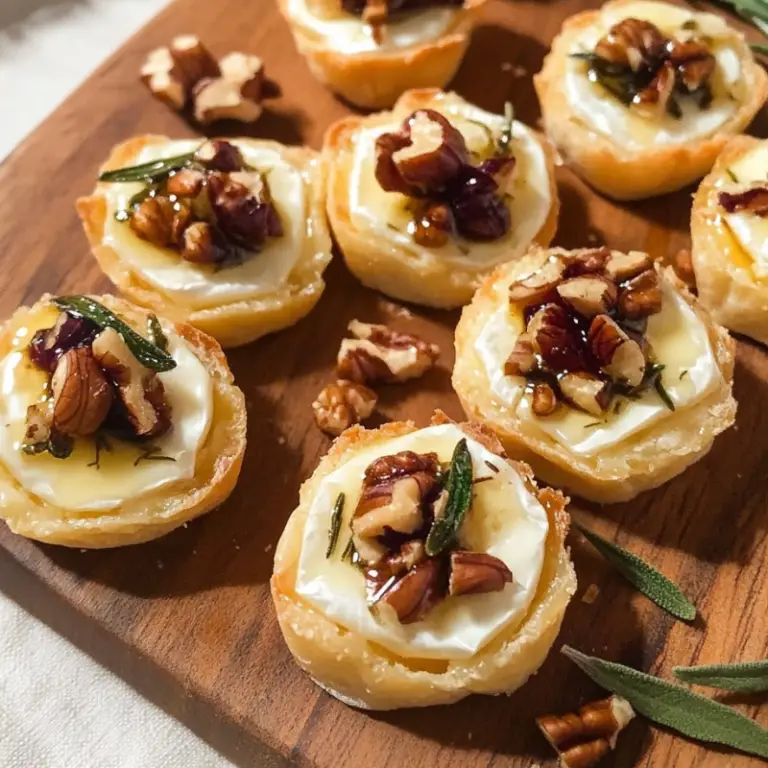 Sage Walnut Brie Bites