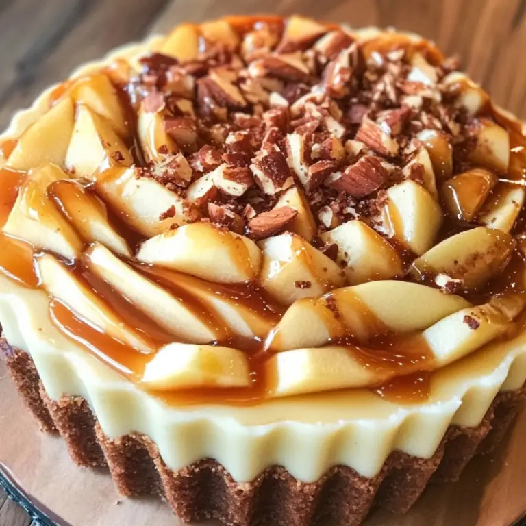Salted Caramel Apple Cheesecake