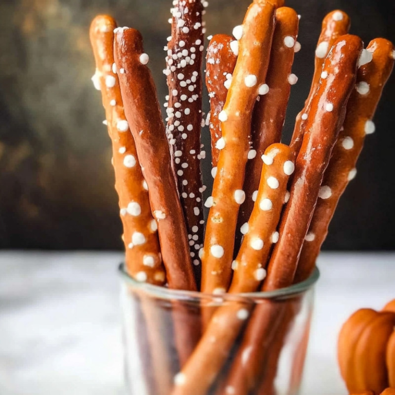 Spooky Pretzel Rods.