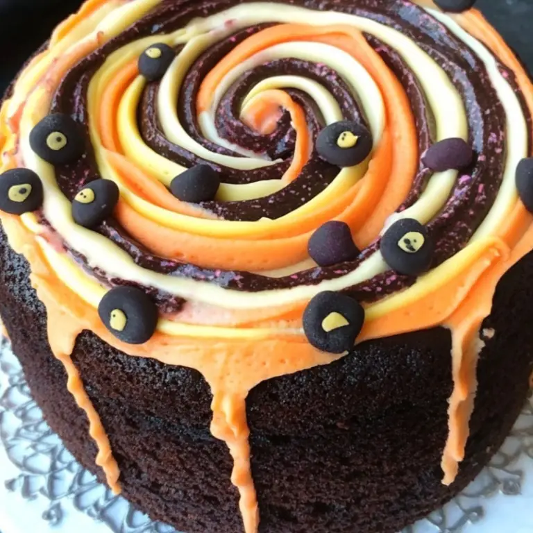 Spooky Swirl Cake