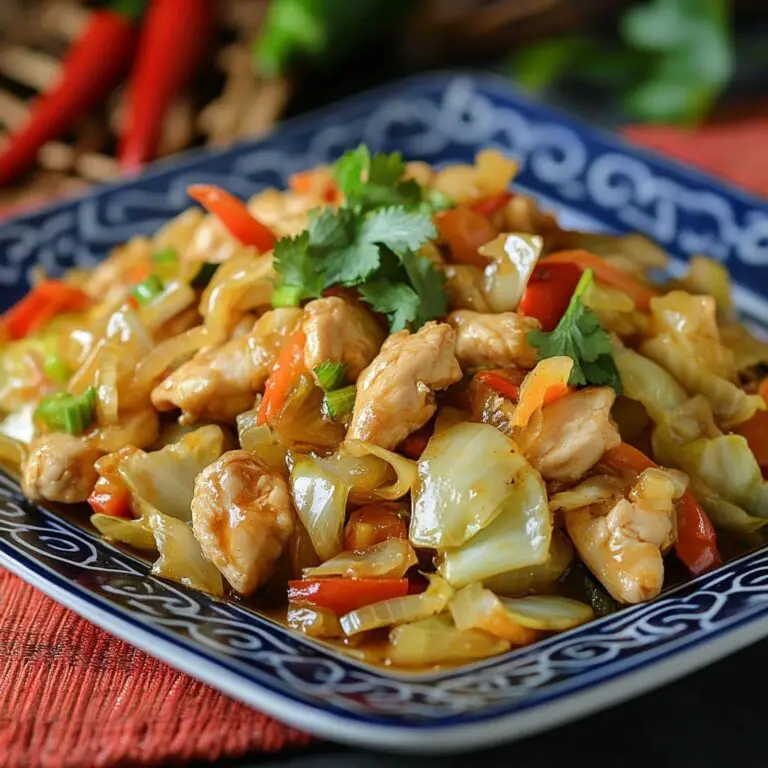 Chinese Chicken Cabbage Stir-Fry