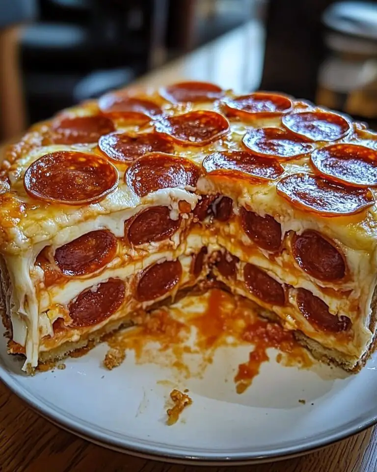 Pepperoni Pizza Layer Cake: The Ultimate Party Dish!