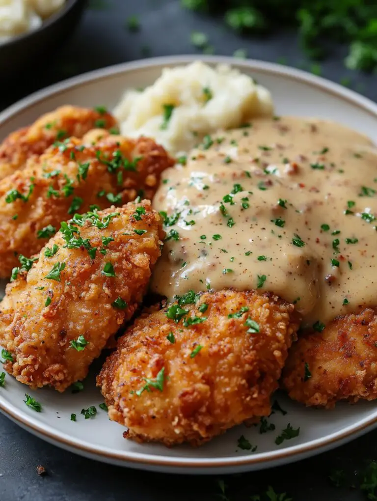 Country Fried Chicken with Sausage Gravy