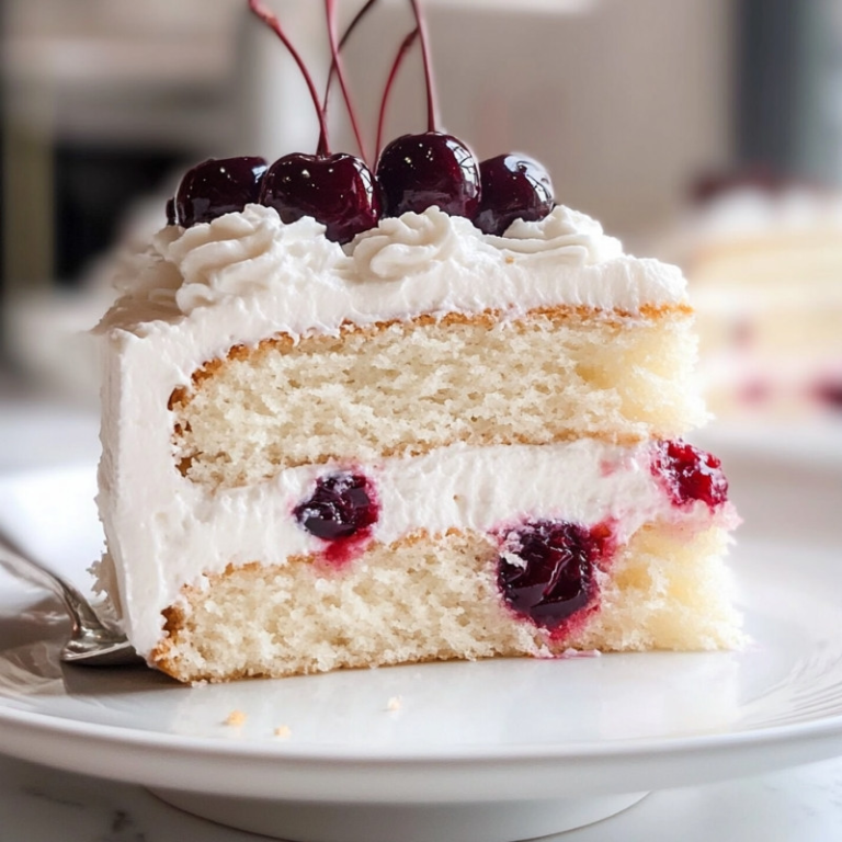 White Forest Cherry Cake
