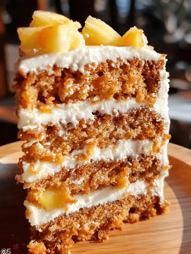 Pineapple Carrot Cake Delight