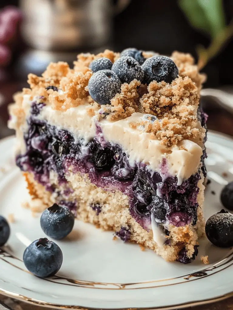 Blueberry Streusel Coffee Cake: A Sweet Slice of Comfort!