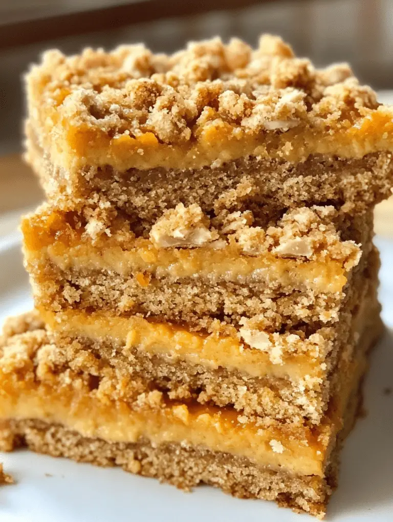 Pumpkin Crumble Bars: The Perfect Fall Dessert