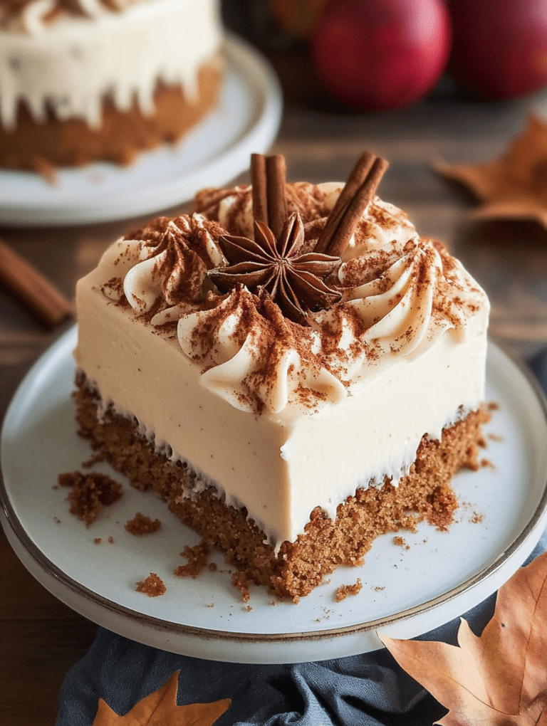 Autumn spiced cake