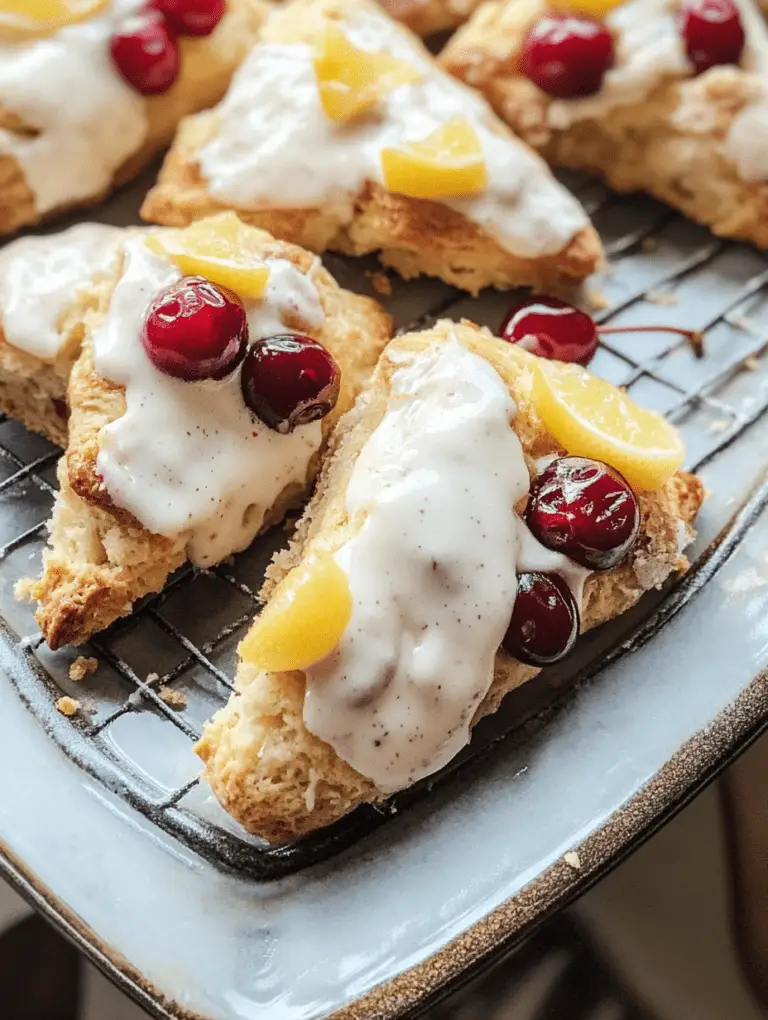 Cherry Lemon Scones