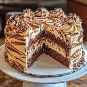 Chocolate Hazelnut Swirl Cake