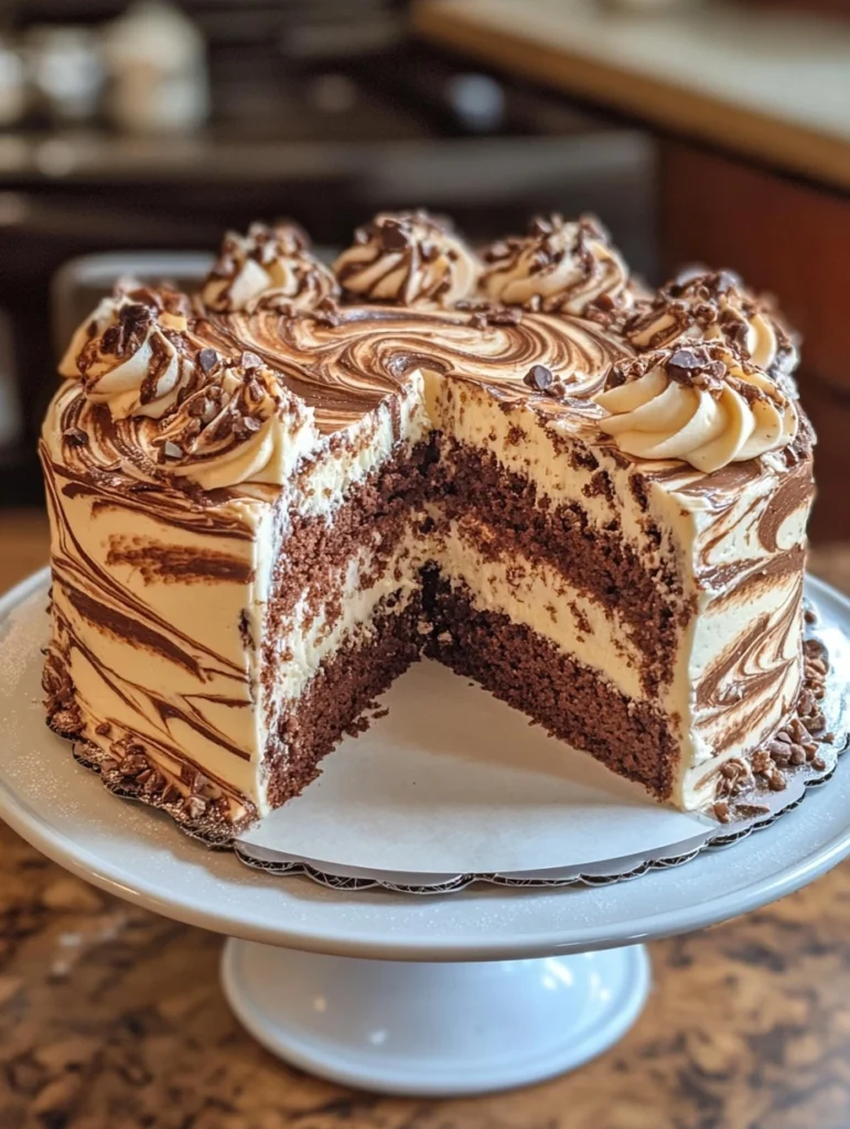 Chocolate Hazelnut Swirl Cake