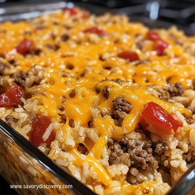 Cheesy Hamburger Rice Casserole: A Comfort Food Classic 🧀🍛