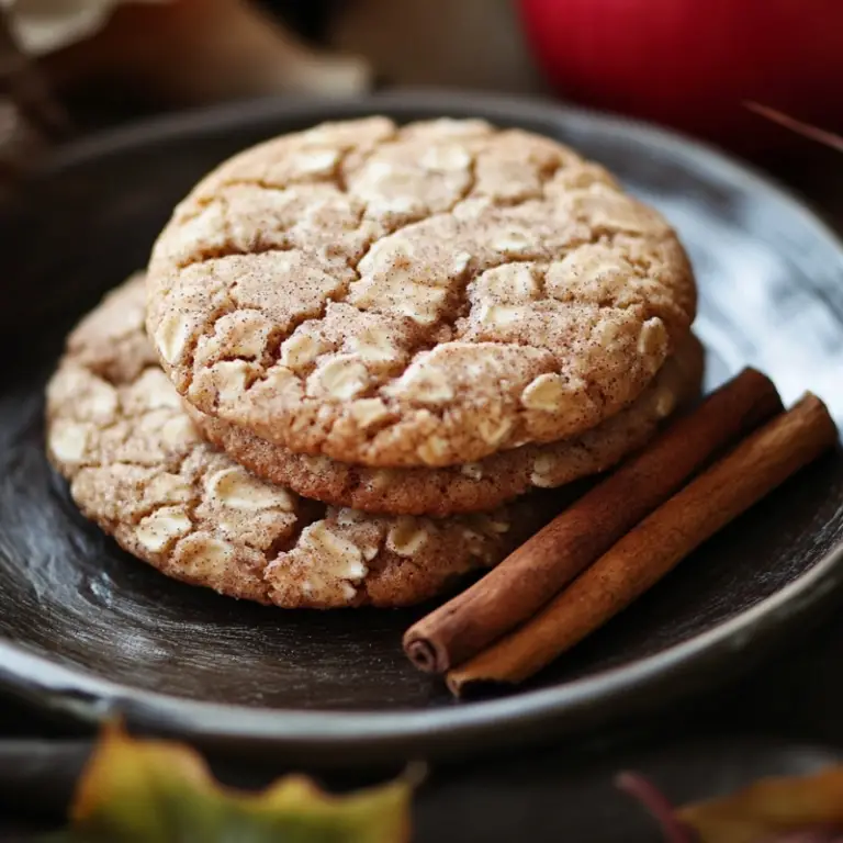 Apple Cinnamon Oatmeal Cookies