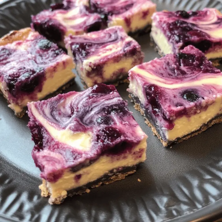 Berry Swirl Cheesecake Bars
