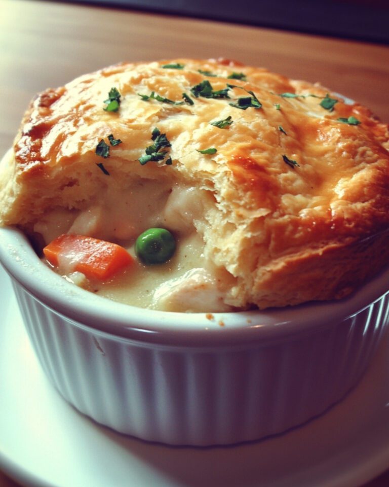 Chicken Pot Pie with Biscuits