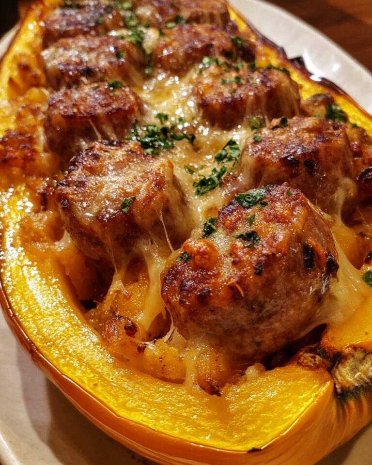 Apple Sausage Stuffed Squash