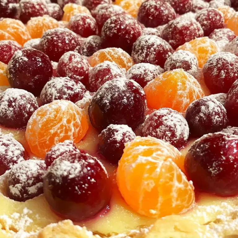 Cranberry Clementine Tart