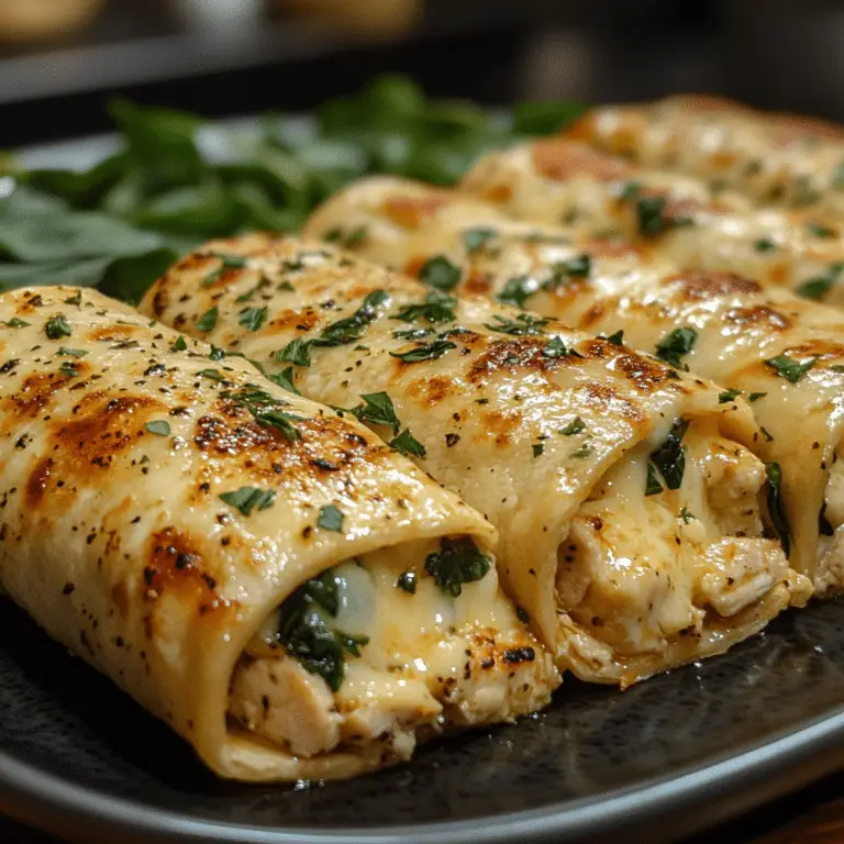 Cheesy Garlic Chicken Wraps