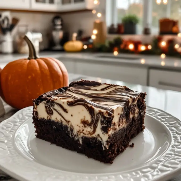 Fall Flavored Cream Cheese Brownies