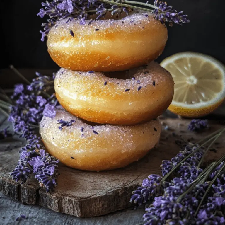 Lemon Lavender Donuts