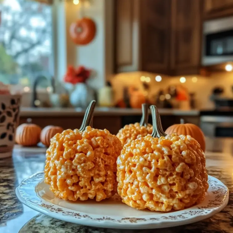 Pumpkin Krispie Pumpkins