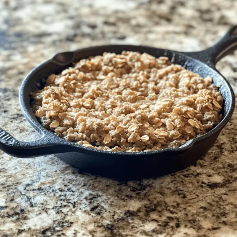 Toffee Butterscotch Oatmeal Cookie Skillet