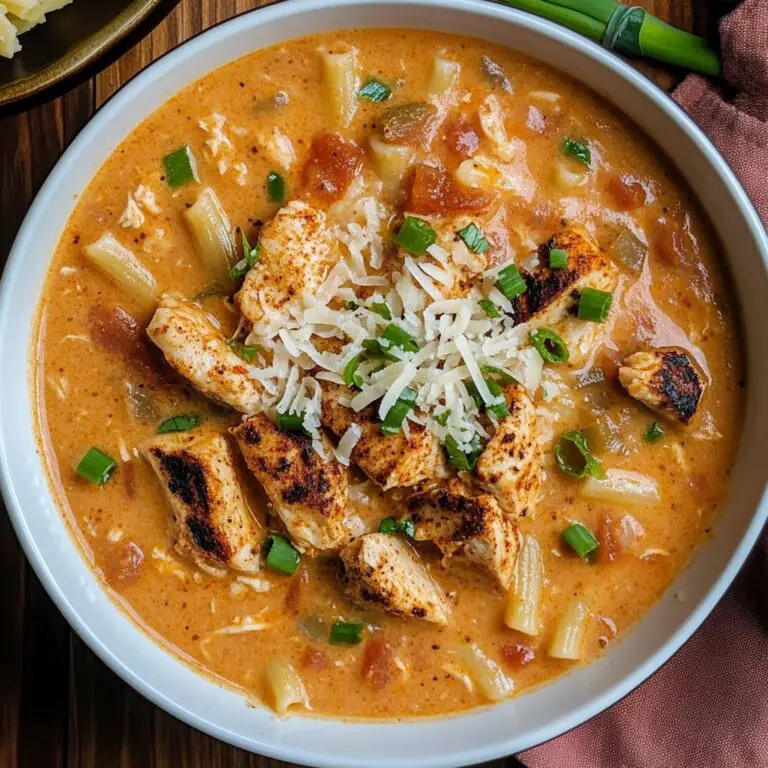 Cajun-Spiced Chicken Pasta Soup: A Bold and Creamy Comfort Dish