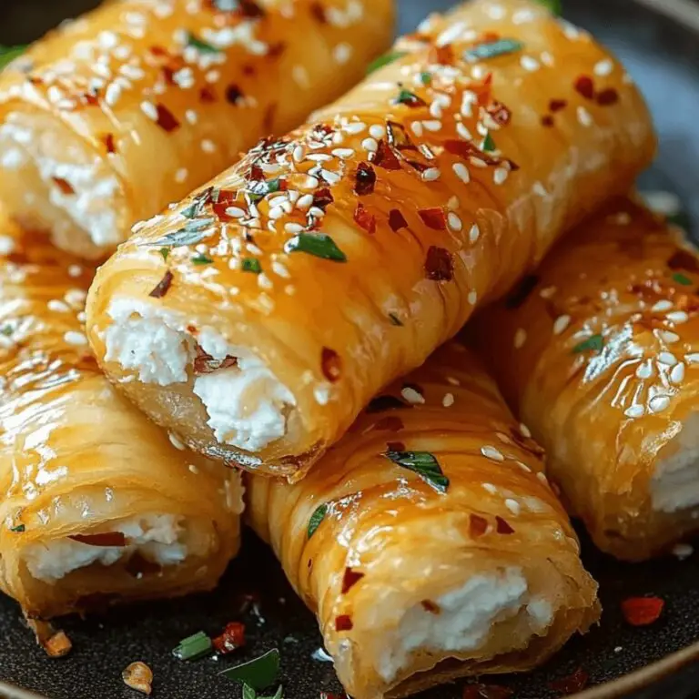 Oven-Fried Feta Rolls with Chili Honey