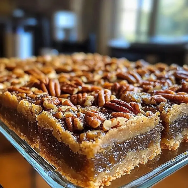 Lazy girl pecan pie bars easy quick dessert idea