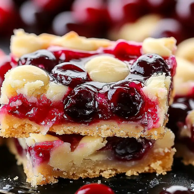 Festive Christmas Cherry Bars
