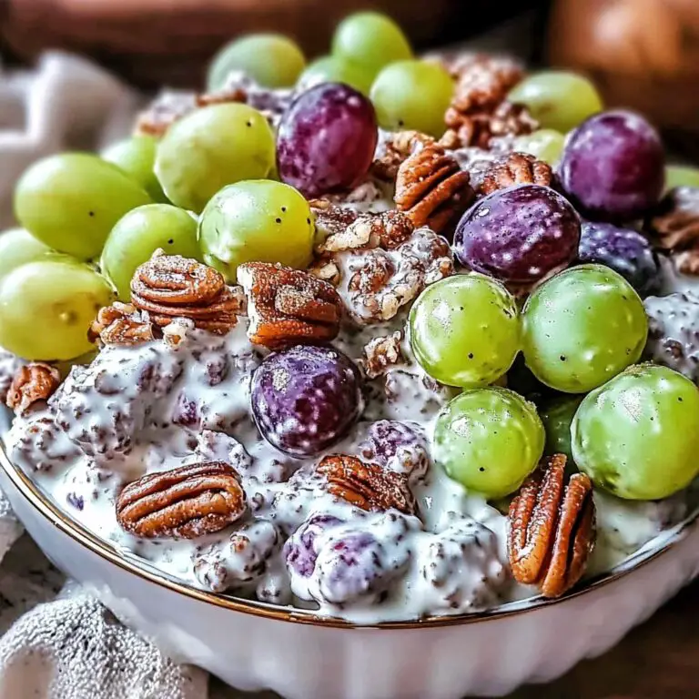 Grape Salad with Brown Sugar & Pecans