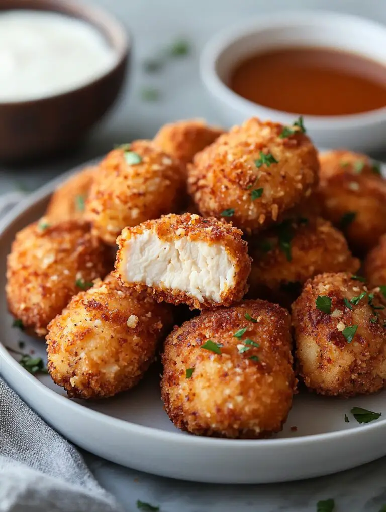 Crispy Parmesan Pretzel Chicken Bites