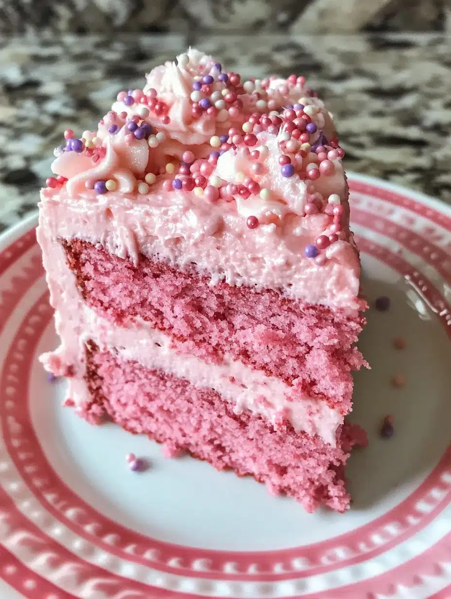 Pink Velvet Cake with Cream Cheese Frosting