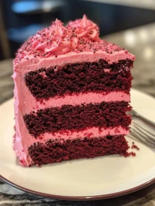 Pink Velvet Cake with Cream Cheese Frosting