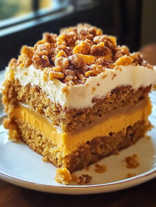 Pumpkin Crunch Cake Delight