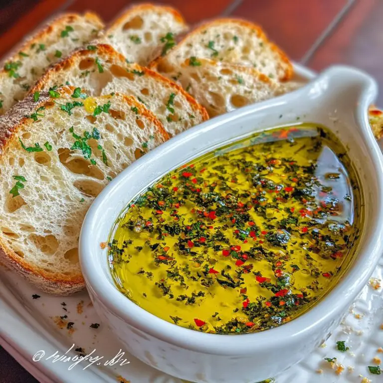 Olive Oil Dip with Warm Bread Recipe