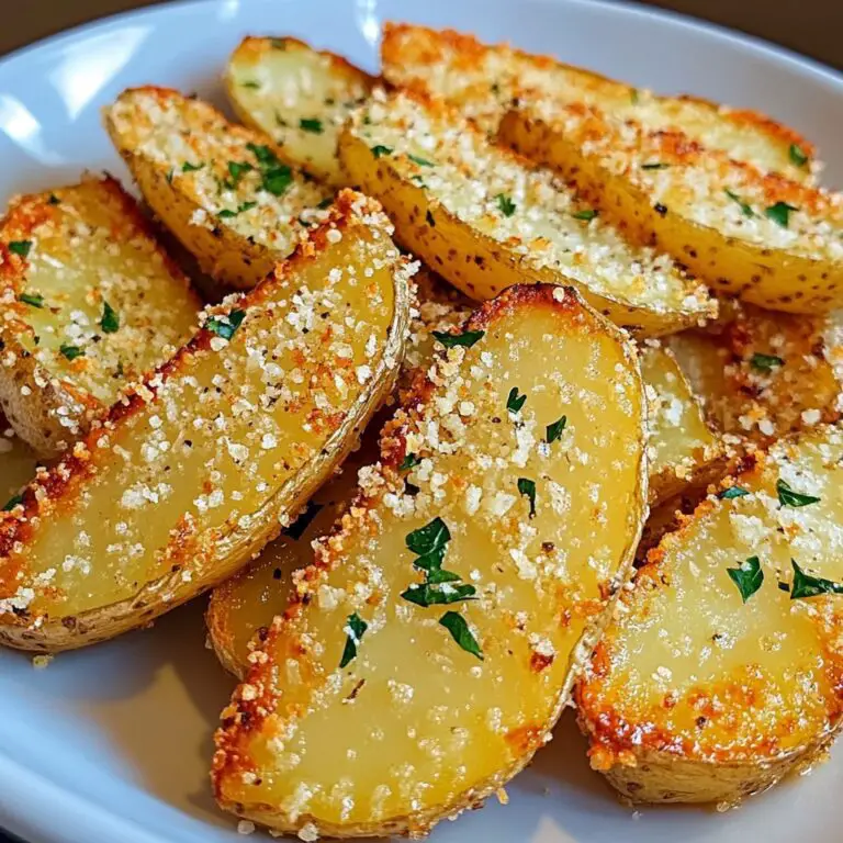 Baked Garlic Parmesan Potato Wedges