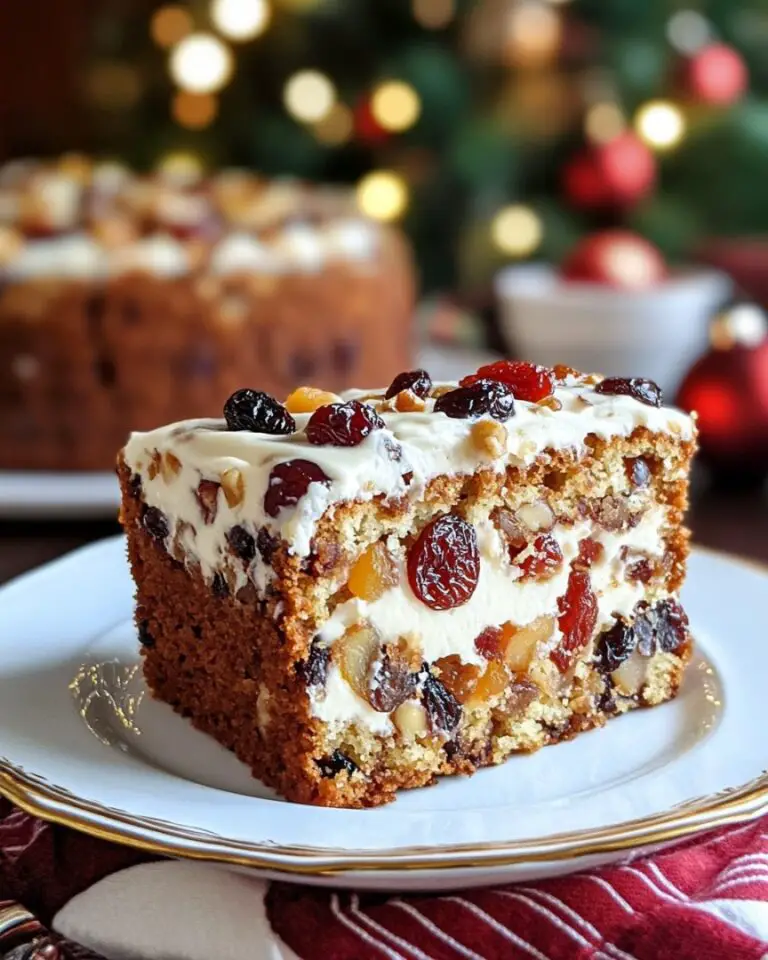 Old-Fashioned German Fruit Cake Recipe 🎄🍒🍑