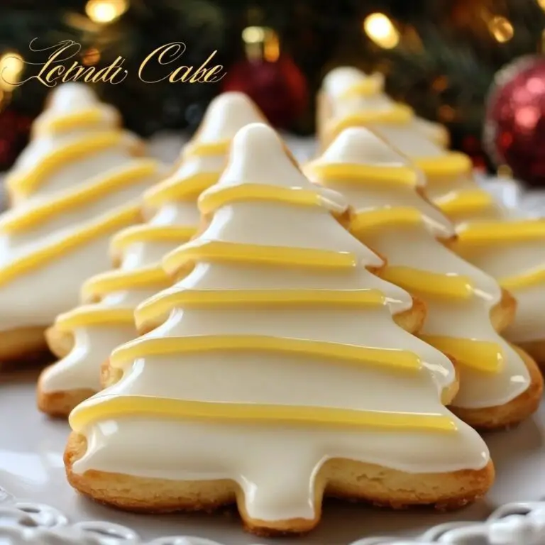 Lemon Glazed Christmas Tree Shortbread – A Zesty Holiday Delight!