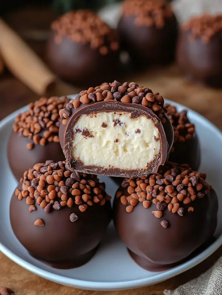 Chocolate Covered Cheesecake Balls Recipe