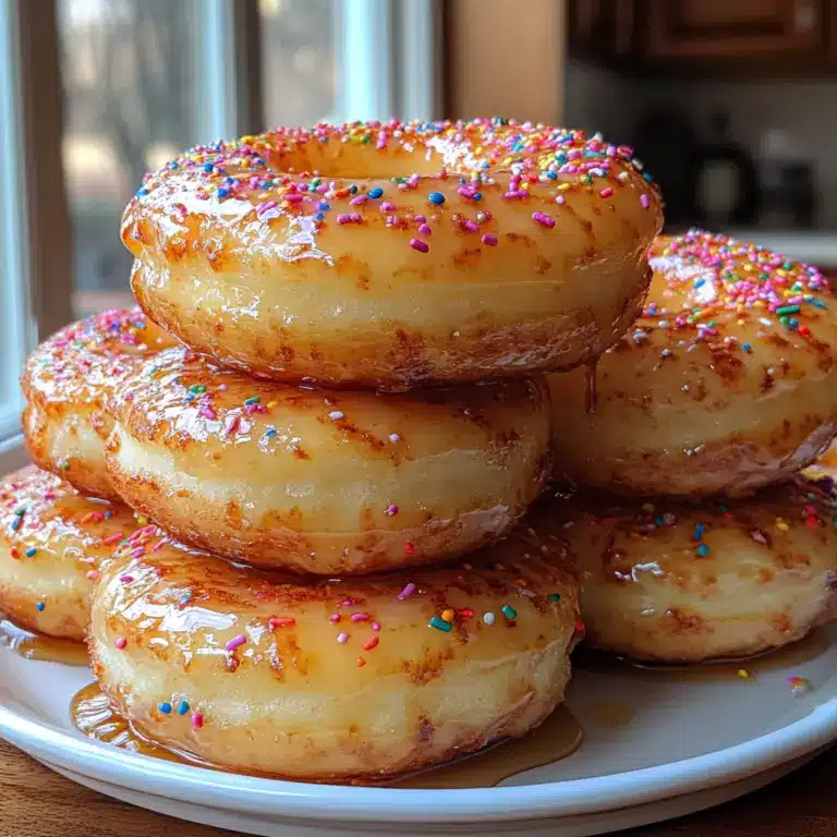 Sweet Heat Honey Butter Cornbread Doughnuts 🌽🍩✨