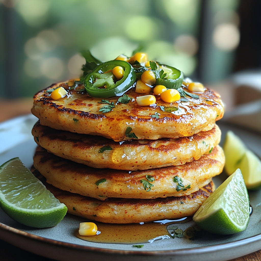 Sweet Heat Cornbread Pancakes