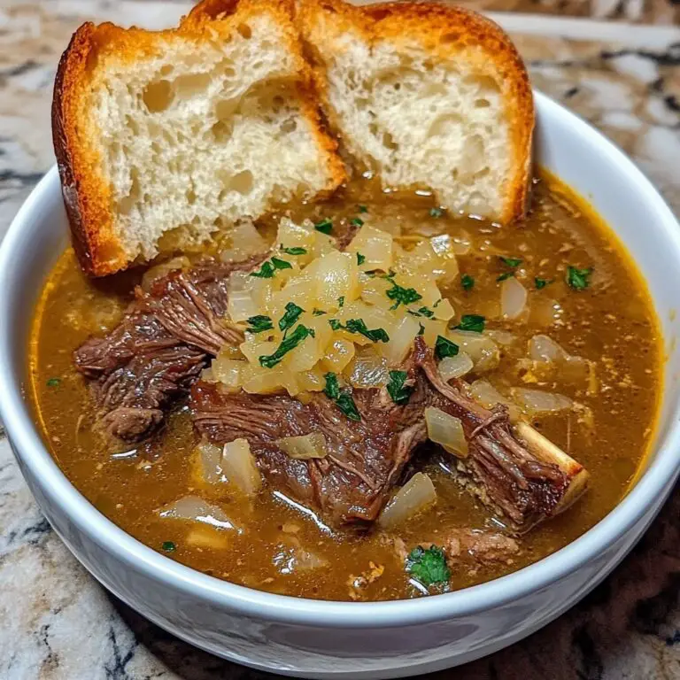 French Onion Beef Short Rib Soup: A Decadent Comfort Dish